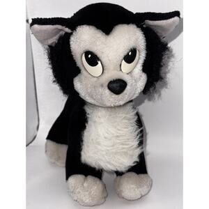 Vtg 90’s Disney Figaro Black White Cat Pinocchio Plush Toy 10" Stuffed